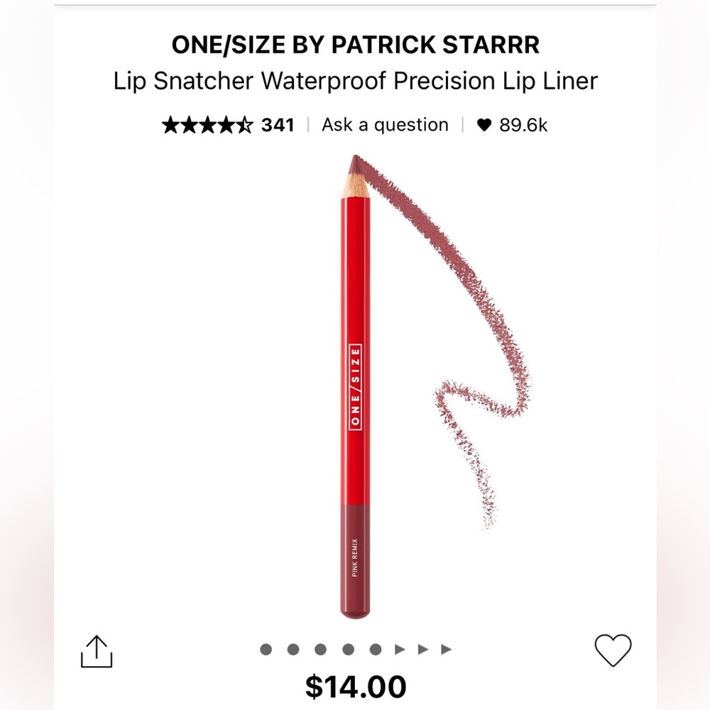 ONE/SIZE • LIP SNATCHER PRECISION LIP FILLER PENCIL • PINK REMIX